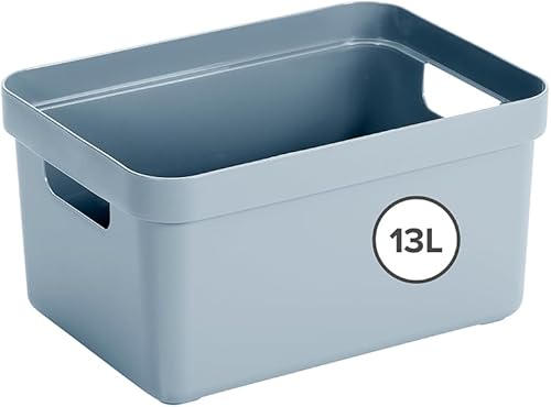 Sunware Sigma Home Caja De Almacenamiento 13L azul – 35x24,6x18,3cm – caja organ