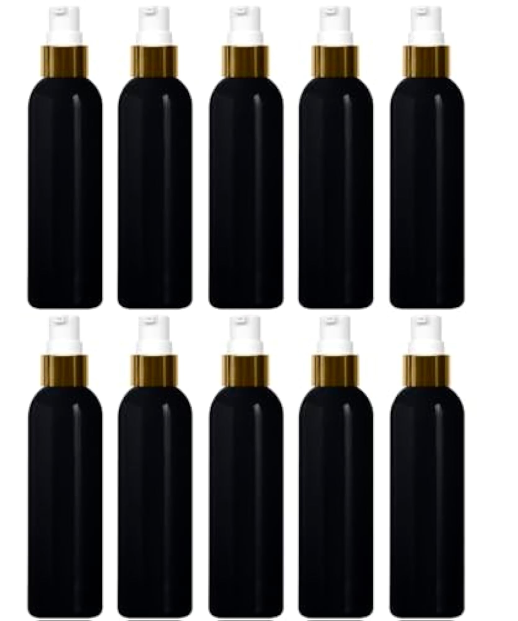 100ml Lotion Bottles with Golden Pumps, Leak Proof