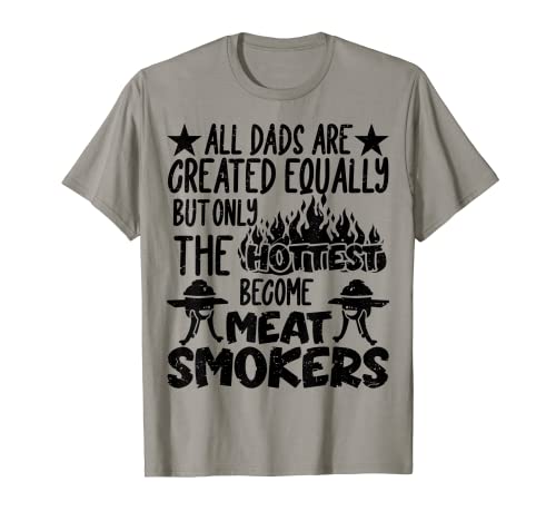 Mens Meat Smoker Dad BBQ Barbecue Smoking Grilling Pitmaster T-Shirt