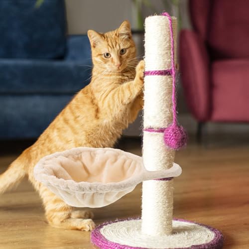 Hamac pour chat suspendu lit de sieste douillet pour arbre à chat - 7