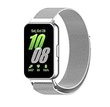 Pulseira Magnética de Metal Milanês para Samsung Galaxy Fit 3 (Prata, Galaxy Fit3)