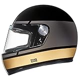 NEXX X.G100 Record Black Grey Gold Motorcycle Helmet (2XL)