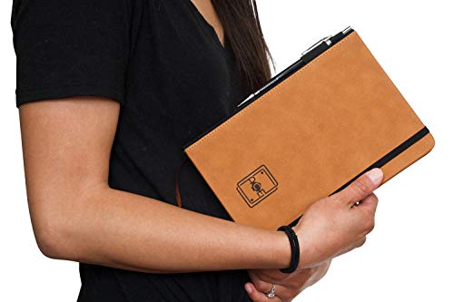 ACE Music Notebook | Leather Hardcover | Songwriting Journal | Staff Paper Notebook (Standard)