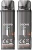 Aspire GoteK X Replacement Pods 4.5 with a Built-in Coil Pack of 2 for Aspire GoteK X Kits - Haman Nicotine Free 0.8 Ohm