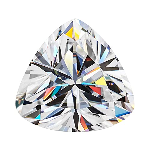 Instagem Lab Created White Moissanite Trillion Shape AAA Quality from 3MM - 10MM