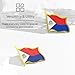 Saint Martin Flag Lapel Pin - Enamel Metal National Badge | World Travel Souvenir Gifts for Men & Women | Country Flag Patriotic Brooch Bulk Pack of Pins for Hat, Tie, Clothes, Backpack (1pc)