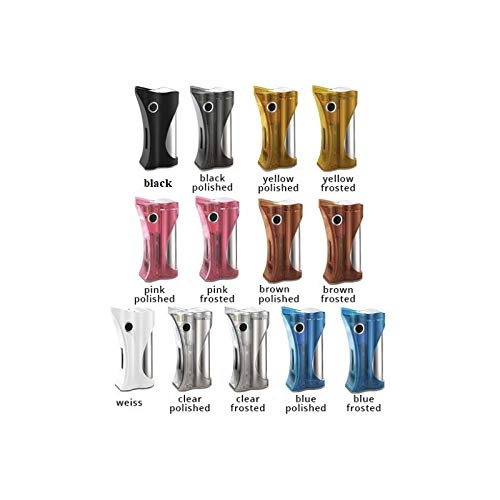 Ambition Mods & R.S.S. Mods Hera Box Mod für E-Zigarette, 60 W, OLED-Display, Einzelzelle 18650 (nicht im Lieferumfang enthalten), 27 x 47 x 86,5 mm (Brown Polished) Cover