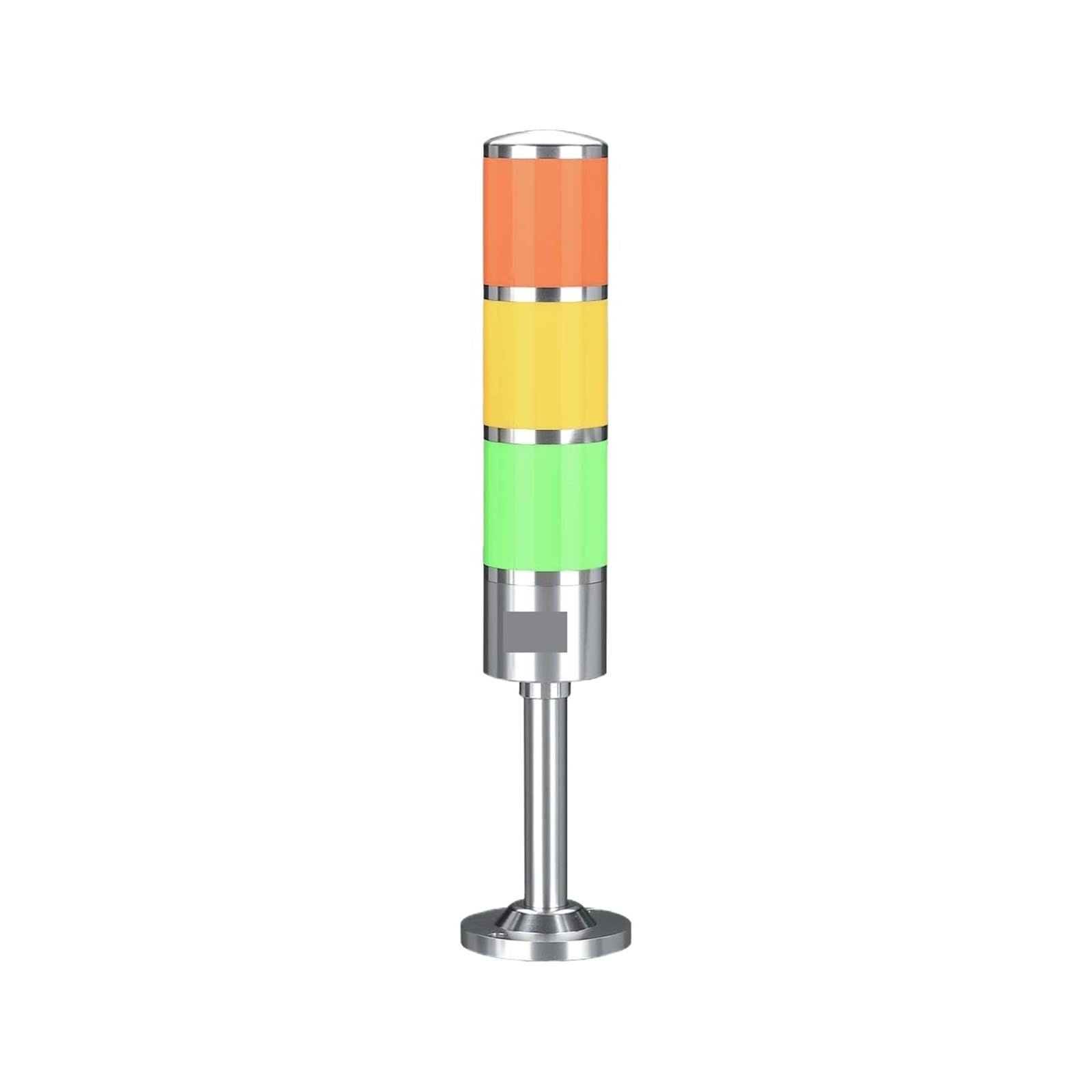 Metal Industrial Signal Tower Safety Stack Alarm 24V LED Multilayer Buzzer Caution Warning Lamp(1 Layer Red)