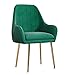 FJXJLKQS Sedie for Soggiorno Nordic Modern Modern Minimalist Sedie da Pranzo Mobili Flanne Divano Sedie for Cucina Poltrona Mobili for la casa (Color : Gold Green 6)