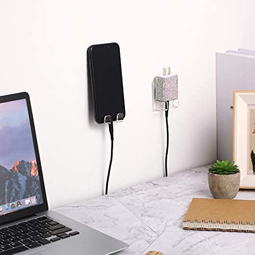 Jetec 8 Pieces Self Adhesive Razor Holder Hooks Shower Hook With Acrylic Adhesive For Razor Bathroom Kitchen Organizer For Razor Plug Towel (Clear) #TOP4