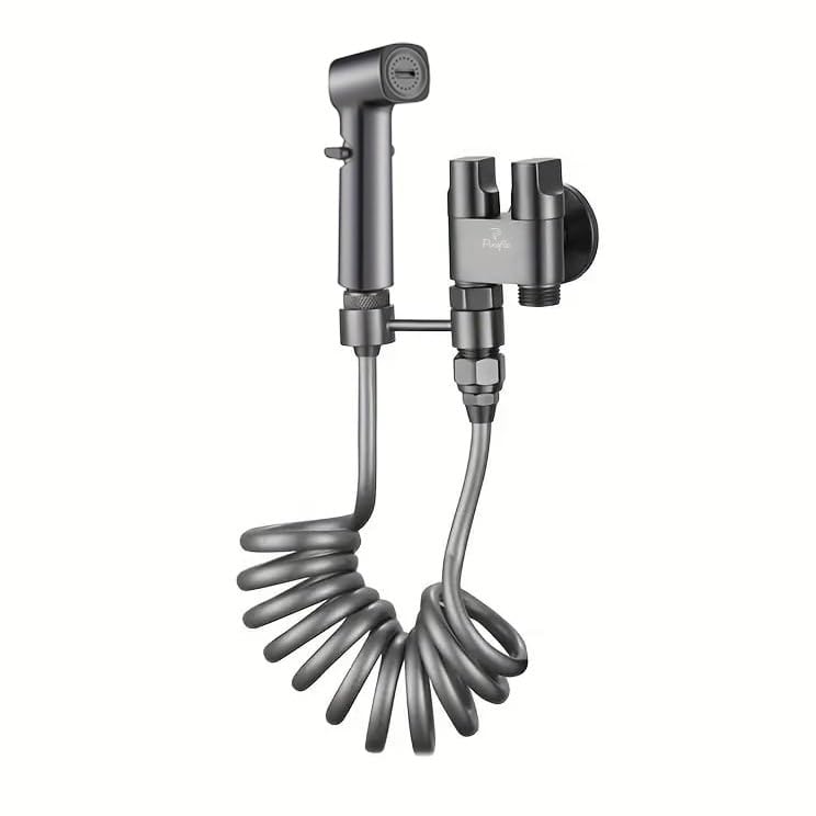 Pixaflo Compact Brass 2-in-1 Angle Valve with Health Faucet, Shower Tube and Hook | Complete Set | Antique Black for Bathroom, Toilet, Wash Basin (B0CYWVXFMT) Amazon Price History, Amazon Price Tracker