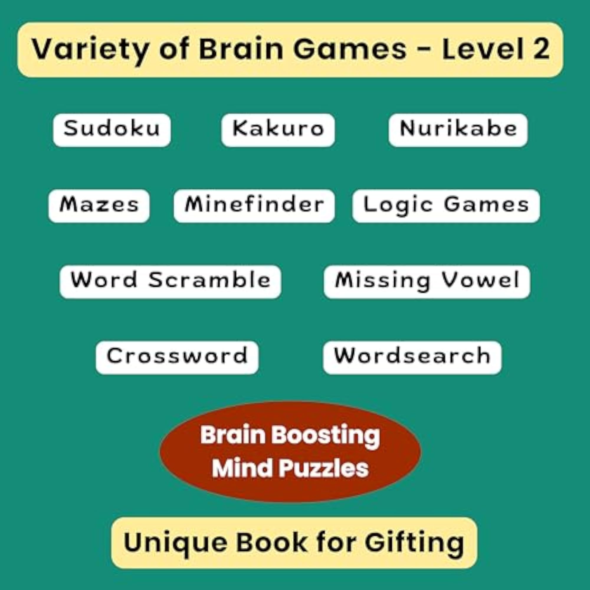 Brain Games for Creative Minds - Ultimate Puzzles Adults Level 2 Book