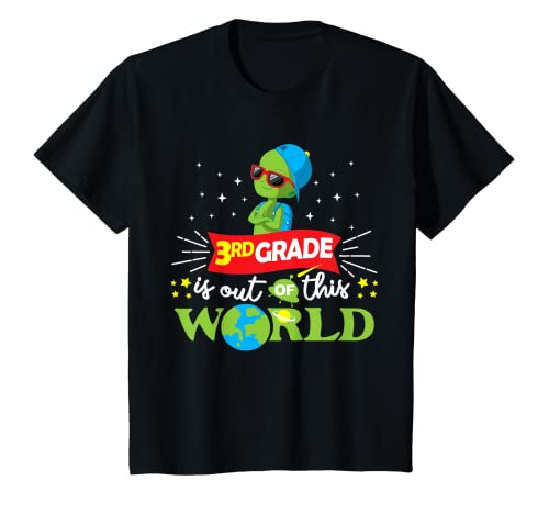 Niños Regreso a la escuela Tercer Grado Cool Alien Camiseta