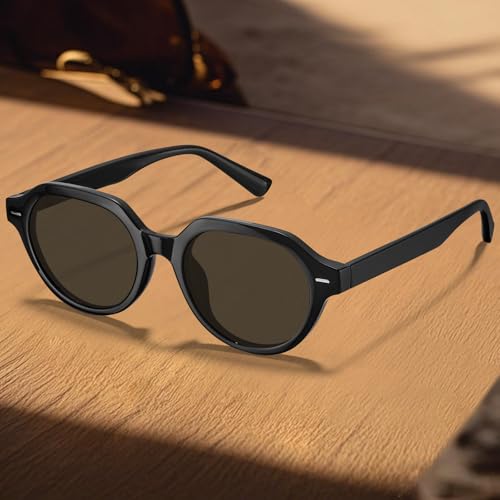 Image of STGATN Retro-Inspired Polygon Men's Sunglasses - Vintage Frame, Polarized UV Protection ST3534