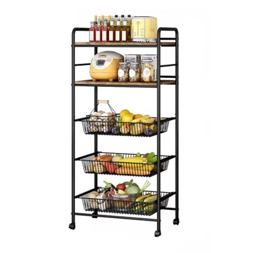 Mueble de cocina con soporte para microondas que soluciona la falta de espacio