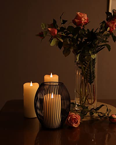 Techlong Flickering Flameless Candles With 3D Moving Flame, Last 1000+ Hours Battery Operated Candles With Timer thumb #5