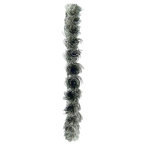 Image of Weiler 08395 8 inch Standard Twist Knot Wire Wheel , .016 inch Stainless Steel Fill, 5 /8 inch Arbor Hole, Made in The USA (Pack of 2)