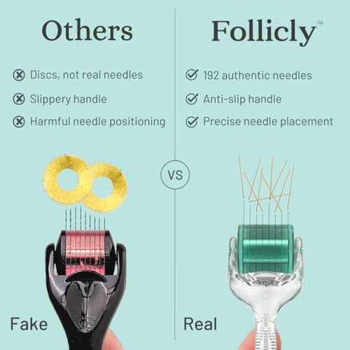 Derma Roller – Professional Microneedling Tool for Hair, Skin & Face – 192 Authentic Titanium Microneedles – Premium At Home Beauty Care – Includes Free Protective Storage Case - Image 2