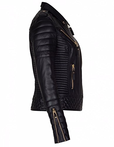 Women's Lambskin Leather Jacket – Genuine Leather, Slim Fit Zip-Up Coat, Outerwear Jacket3