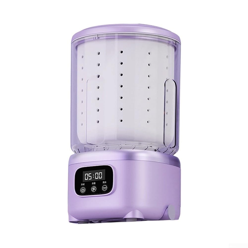 Lavatrice Piccola Mini Lavatrice Portatile con Centrifuga Lavatrice Specifica per Biancheria Intima Lavatrice Campeggio Macchina per Lavare Portatile Purple
