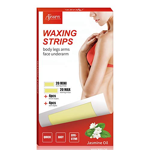 Ajoura Wax Strips, Hair Removal Strips for Women Men Face Legs Arms Bikini
