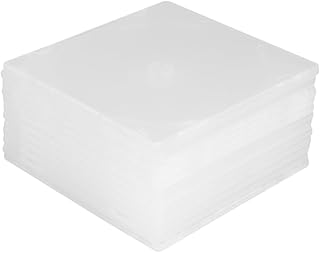 Gatuida Suporte De Armazenamento De CD 25 Peças Caixa De CD Pacote De CD Mídia Caixa De Armazenamento De Vídeo Quadrado Rack De Armazenamento Caixa De Armazenamento Disco Único Plástico