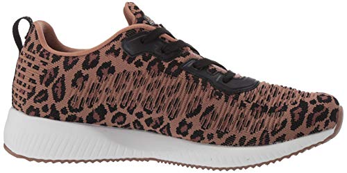 Skechers Tênis feminino Bobs Squad-Leopard, Leopardo, 6