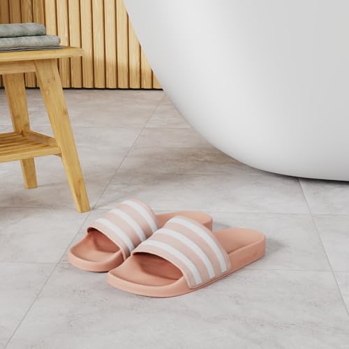 Image of adidas Womens Adilette Slide Casual Sandals Casual - Orange