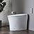 WOODBRIDGE B0970S Smart Bidet Tankless Toilet Elongated One Piece Chair Height, Auto Flush, Foot Sensor Operation, Heated Seat with Integrated Multi Function Remote Control in White