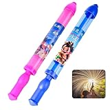 水鉄砲 ウォーターガン 2本 花火のように 加圧式 大容量 SNSで大話題 水ピス 水てっぽう 超強力 スプリンクラー 水遊び おもちゃ 水てっぽう 子供 水鉄炮 親子ゲーム お風呂 夏祭り お風呂遊び 夏 ビーチ アウトドア 暑さ対策 おもちゃ2色セット (丸型ハンドル)