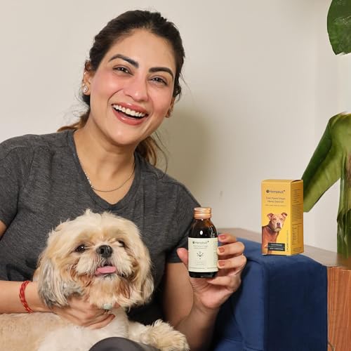 Image of Natural Hemp Seed Oil for Dogs & Cats 125 Ml | Pets Joints and Bone Support Stress Calming Massage Oil | Rich in Omega-3-6 Dog Supplement | Cold Pressed Hemp Oil for Dogs Pain Anxiety Relief