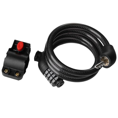 Aiokuo 4-Digit Combination Bike Lock – Portable Anti-Theft Chain Lock for Bicycles, Mountain Bikes & Electric Scooters, Heavy-Duty Cycling Security Accessory