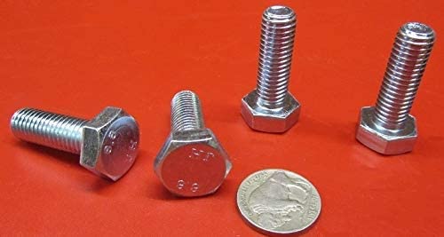 Class 8.8 Zinc Steel Bolts FT M10 x 1.5 mm x 30 mm Long 50 pcs
