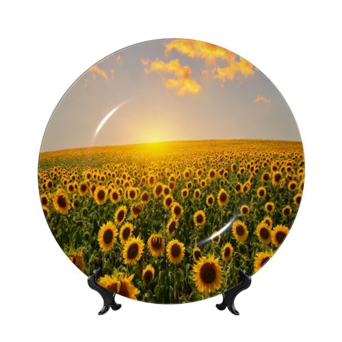 KOALEIU Custom Display Dish with Stands, Personalized Porcelain Plate DIY Bone China with Picture Logo Text Customized Porcelain Dinner Plates Memorial Gifts for Couple Anniversary,
