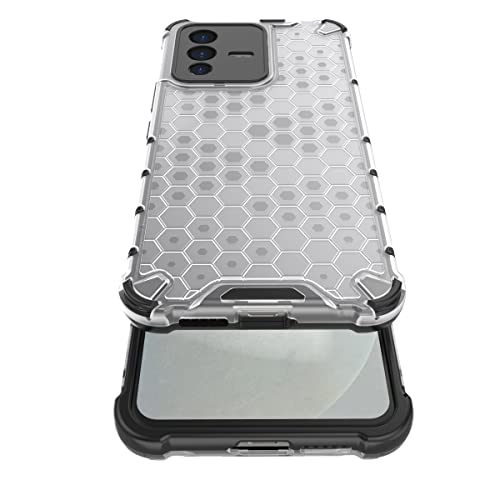 Image of Glasgow Back Case Cover Compatible with Vivo V23 5G (Stylish Design) - Transparent