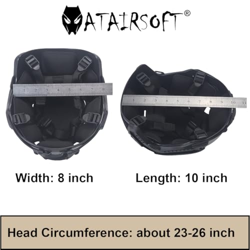 Kecrotac PJ Typ Airsoft Helm Set Taktischer Militär Paintball Airsoft Fast Helm mit Abdeckung