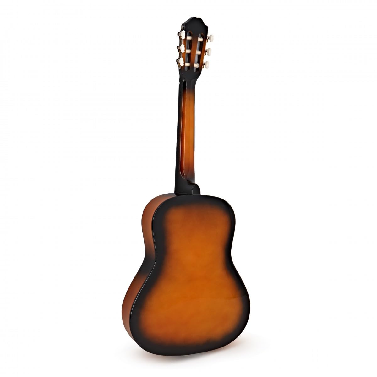 Pack avec Guitare Classique 3/4, Sunburst, par Gear4music | Pour jeunes débutants qui démarrent, tonalité chaude en nylon, housse/accordeur/cordes inclus