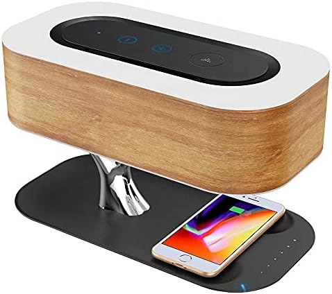 MODIRNATION Bonsai Modern LED Bedside Smart Table Lamp with Built-in TWS Bluetooth Speaker and Qi Wireless Charger for Home and Office, Stepless Dimming with Sleep Mode (Tree of Light)