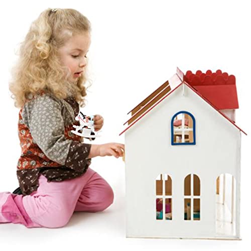 Jtlb JTLB2XIHO5RU6Y Rocking Horse Chair, Modern Style Dollhouse Miniature Furniture Lovely Rocking Horse Chair For Doll House With Premium Birch Wood Material thumb #3