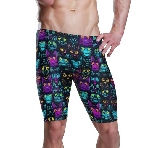 Cat Animal Swim Jammers Swimsuit for Men B0402827