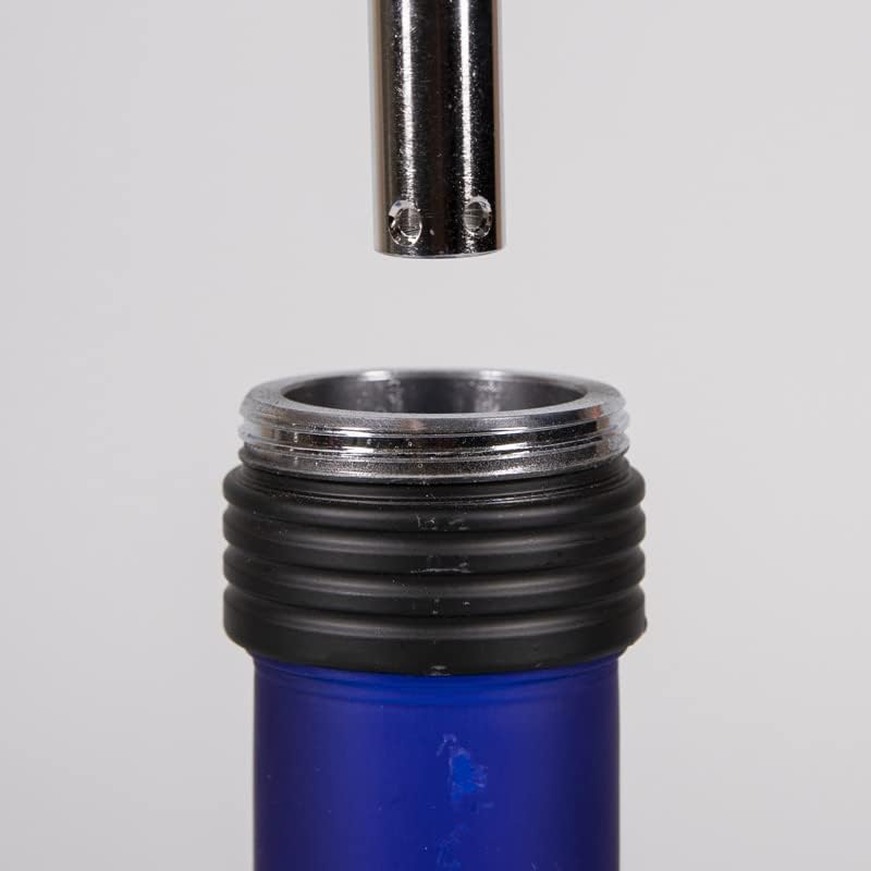 Made in Germany Hookah Heavy Metal Stainless Steel Brass Glass German Shisha Black/Chrome