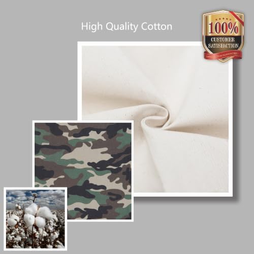 Image of TOPDesign 1-Pack Canvas Tote Bag with an External Pocket, Reusable Grocery Shopping Bag, Top Zipper Closure, Daily Essentials (Camo /Natural)
