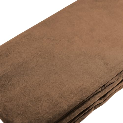 Beautissu Tagesdecke 210x280 cm Überwurfdecken für Sofa Romantica Wildleder-Optik Überwurf Bettabdeckung Tagesdecken Bettüberwurf & Sofaüberwurf Decke Sofa Überwurfdecke Bett Tagesdecke Braun