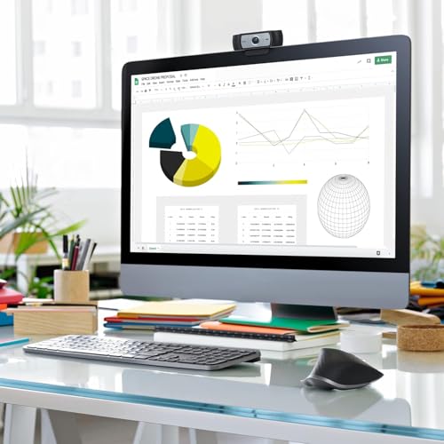C930E Business Webcam HD, Videochiamata Full HD 1080p, Progettata Per Aziende, Campo ?Visivo 90°, USB, Zoom Digitale, Funziona con Skype, Zoom, Cisco, PC/Mac/Laptop/Macbook/Tablet, Nero - Webcam - Immagine 6