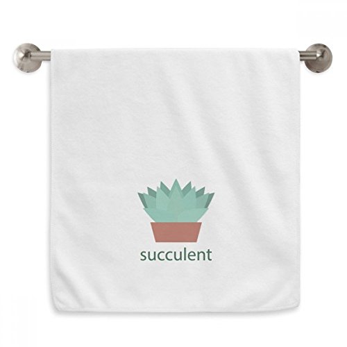 Serviette cactus vert pour salle de bain décoration succulente - 2
