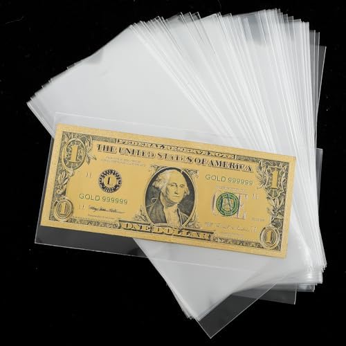 BCW Deluxe Currency Holders - Regular Bill, 50 Pack - Holders