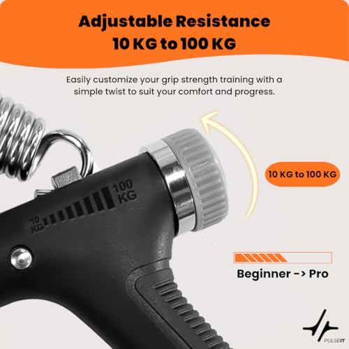 Image of Pulseit Hand Griper (Grey, Professional)