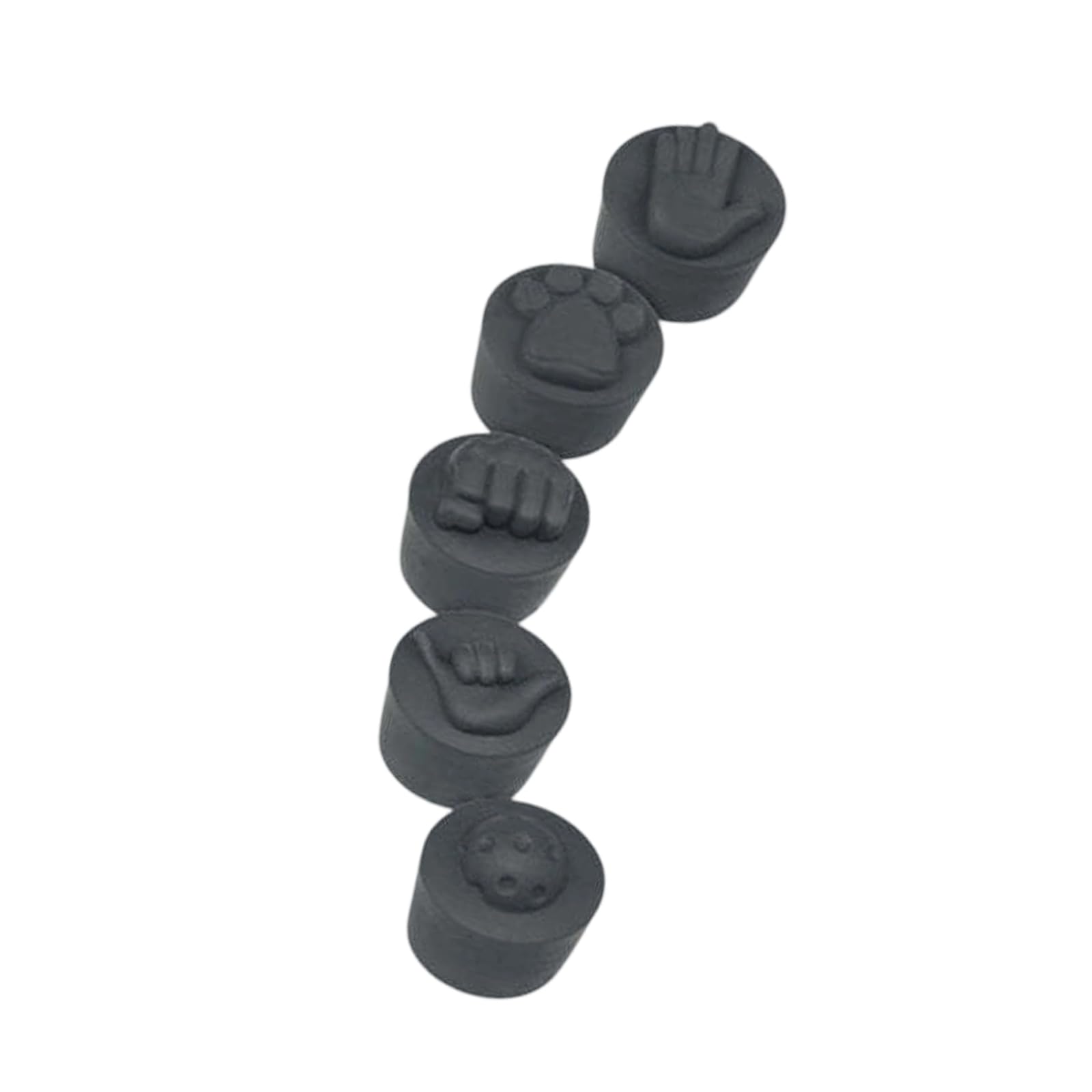 Cazstyk B Paddle Sport Accessories 5 Piece Silicone End Stoppers, Soft Handle Caps For Team Practice And Shared Gear Set Replacement Grip Accessory Training Gear