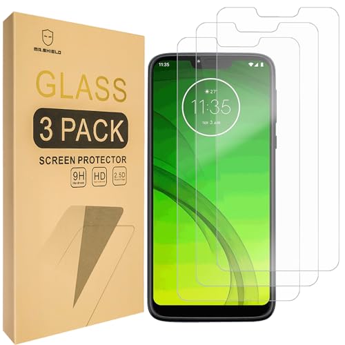 Mr.Shield [3-PACK] Designed For Motorola (Moto G7 Supra) [Tempered Glass] Screen Protector with Lifetime Replacement
