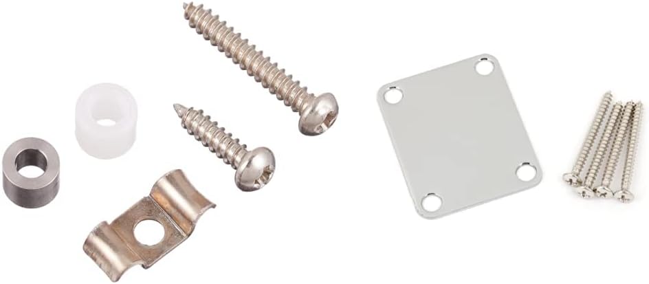 Fender Vintage Guitar Accessories Bundle | Pure Vintage String Tree Kit + 4-Bolt Vintage-Style Neck Plate